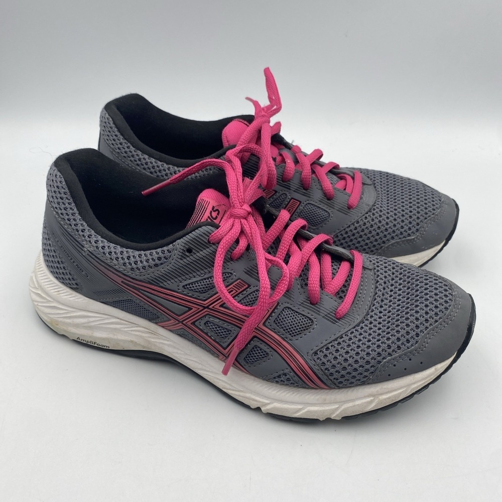 ASICS Women's Gel-Contend 5 Amplifoam Running Shoes Metropolis & Fuchsia Size‎ 7